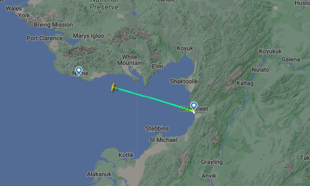 Last known location of the aircraft (Via Flightradar24)