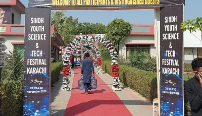 the three day sindh youth science and technology festival is happening from 28th to 30th november at the sindh youth club karachi