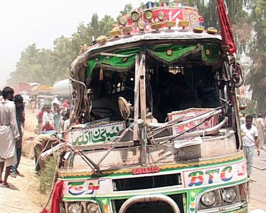 two killed 13 injured in collision two killed 13 injured in collision