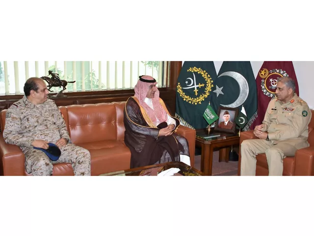saudi media minister military adviser meet gen qamar at ghq photo ispr saudi media minister military adviser meet gen qamar at ghq photo ispr