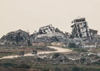 destruction in gaza as seen from the israeli side of the israel gaza border photo reuters