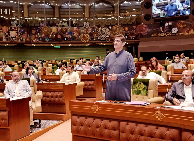 outgoing cm murad ali shah lauds ppp govt s performance in farewell cabinet meeting photo ppi