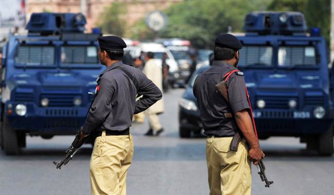 the injured police officer was shifted to the jpmc where the medico legal officer said that sho butt had sustained a bullet injury in the lower back photo file