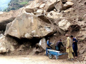 landslides damage murree houses