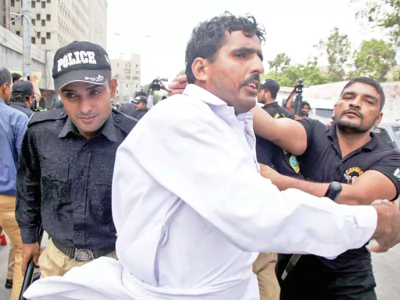 police detain a protester for attempting to enter the red zone as the teachers protest entered its 30th day on monday photo ppi police detain a protester for attempting to enter the red zone as the teachers protest entered its 30th day on monday photo ppi