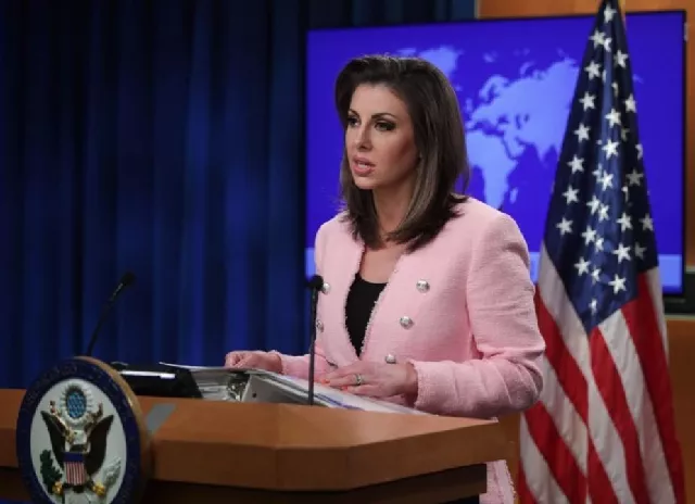 us state department spokesperson morgan ortagus photo afp file us state department spokesperson morgan ortagus photo afp file
