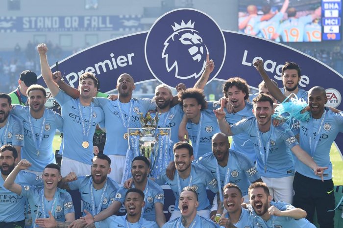 it is easy to forget manchester city had to make do without kevin de bruyne their player of the season the previous year for large chunks of their 2018 19 campaign photo afp