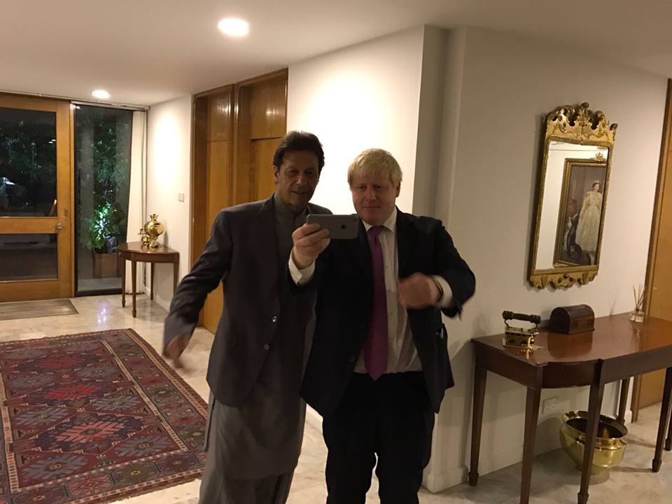 a file photo of prime minister imran khan and his uk counterpart boris johnson