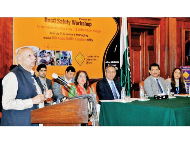 punjab governor chaudhry muhammad sarwar addresses the road safety workshop as the chief guest photo express punjab governor chaudhry muhammad sarwar addresses the road safety workshop as the chief guest photo express