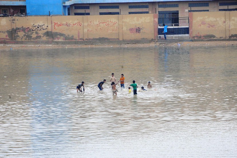 karachi 039 s largest rain water public pool photo jalal qureshi