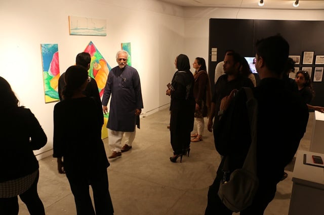 artists display their work at the ivs alumni show 2019 photo ivs