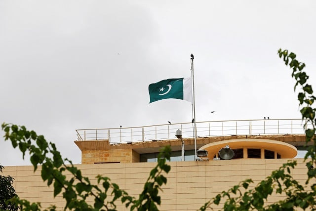 pakistan 039 s flag flies at half mast to observe black day over india 039 s decision to revoke the special status of jammu and kashmir above the provincial assembly of sindh building in karachi pakistan photo reuters pakistan 039 s flag flies at half mast to observe black day over india 039 s decision to revoke the special status of jammu and kashmir above the provincial assembly of sindh building in karachi pakistan photo reuters