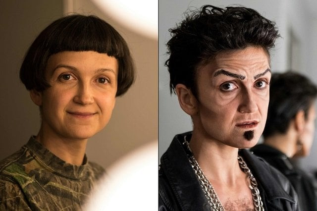 this combination of pictures created on august 12 2019 shows melodie rousseau posing before applying makeup and after for her drag king performance in montreal canada july 12 2019 this combination of pictures created on august 12 2019 shows melodie rousseau posing before applying makeup and after for her drag king performance in montreal canada july 12 2019