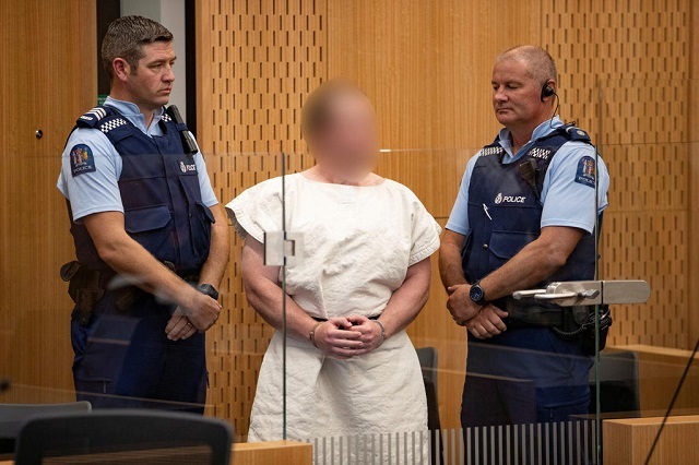 brenton tarrant charged for murder in relation to the mosque attacks is seen in the dock during his appearance in the christchurch district court photo reuters file