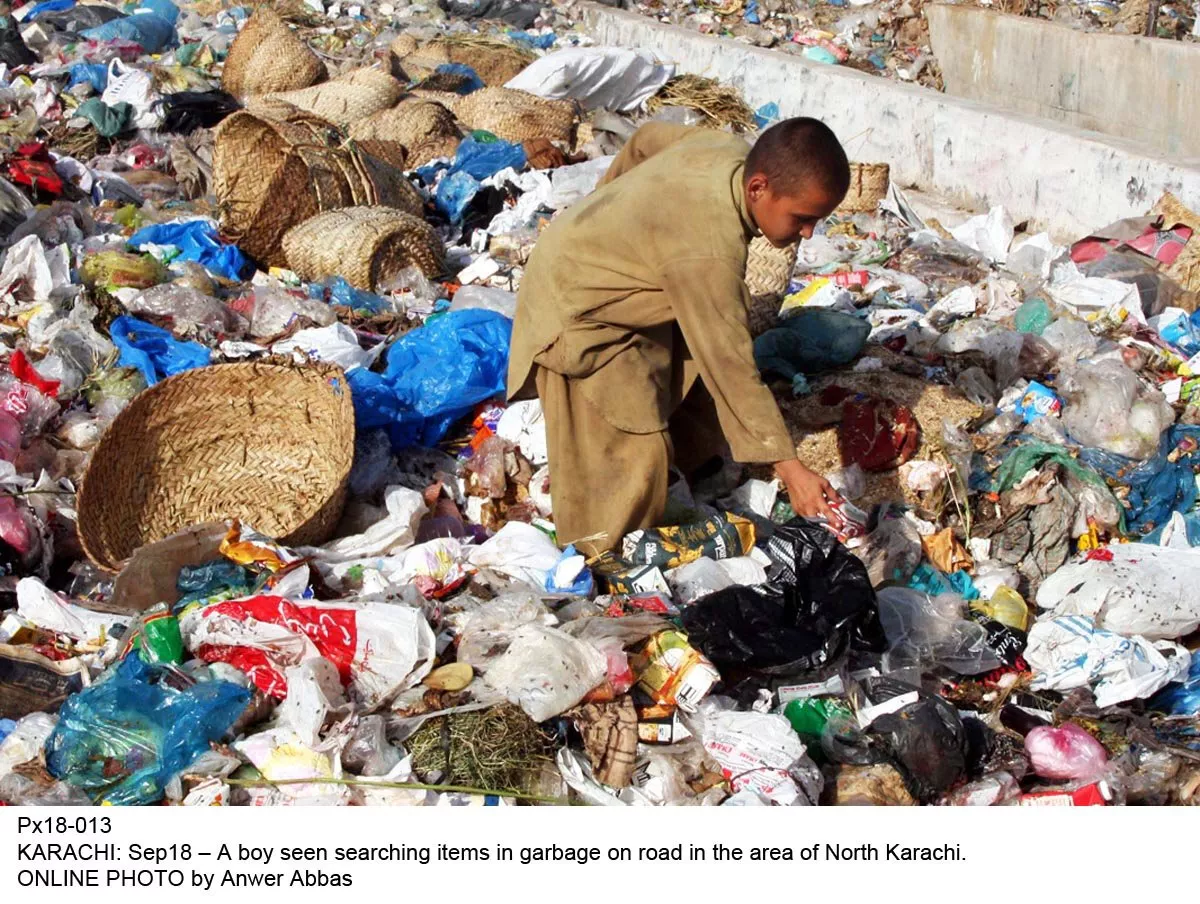 a young boy collecting garbage photo online a young boy collecting garbage photo online
