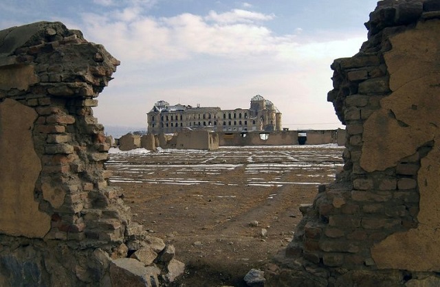 afghan palace emerges from ruins as centenary nears