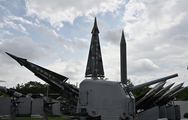 replicas of a north korean scud b missile centre r south korea 039 s nike c and l and hawk missiles r bottom are displayed at the korean war memorial in seoul photo afp replicas of a north korean scud b missile centre r south korea 039 s nike c and l and hawk missiles r bottom are displayed at the korean war memorial in seoul photo afp