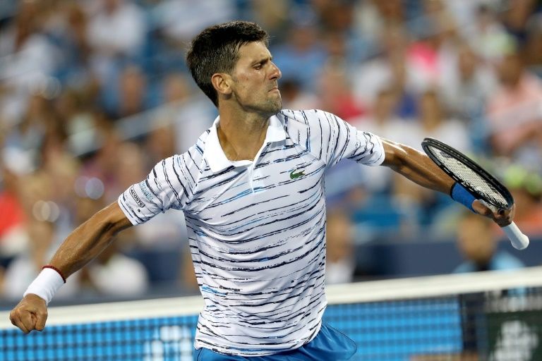 defending champion djokovic will continue his quest in a friday quarter final taking on france 039 s lucas pouille a 6 7 3 7 6 4 6 2 winner over russian karen khachanov photo afp