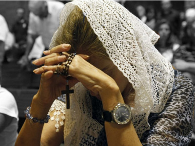 an old christian lady and a suicide bomber