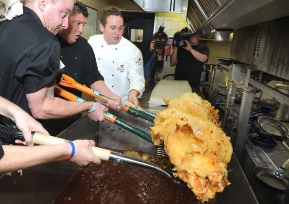 fancy the world s largest fish and chips fancy the world s largest fish and chips