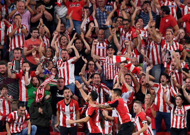 sthis was a spectacular start to the finale as aduriz threw himself into the air and acrobatically volleyed past marc andre ter stegen to send san mames wild on la liga 039 s opening night photo reuters sthis was a spectacular start to the finale as aduriz threw himself into the air and acrobatically volleyed past marc andre ter stegen to send san mames wild on la liga 039 s opening night photo reuters