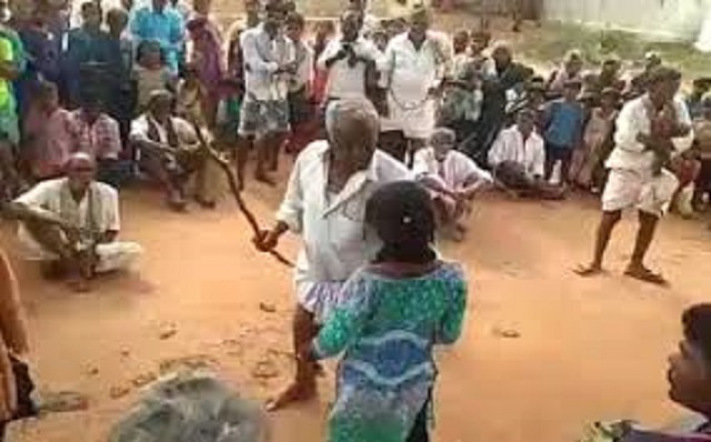 watch indian girl beaten with sticks over love marriage