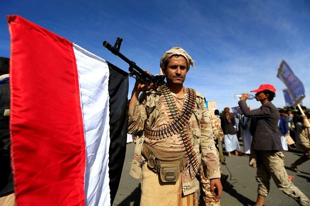 the iran linked huthi shiite rebels control the yemeni capital sanaa and much of the north photo afp