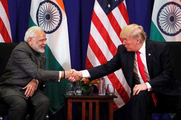 us president donald trump shakes hands with prime minister narendra modi alongside asean summit in manila photo reuters