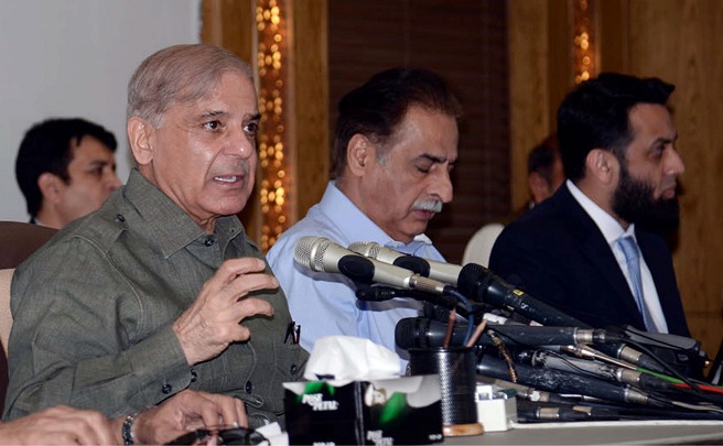 this demonstrates that china is a reliable and sincere partner of pakistan says shehbaz photo file