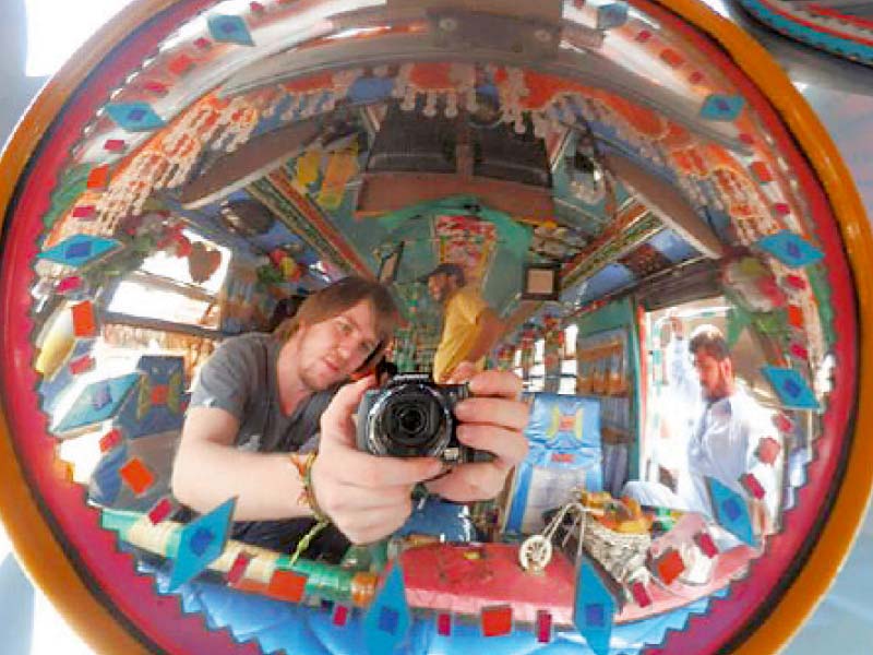 german student immerses himself in pakistani culture during his visit photo courtesy yannick hug