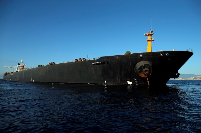 iran tanker heads to greece u s warns against helping vessel