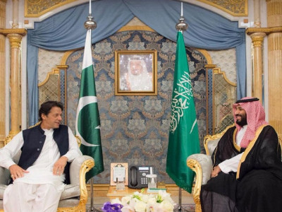 pm discusses kashmir crisis with saudi crown prince