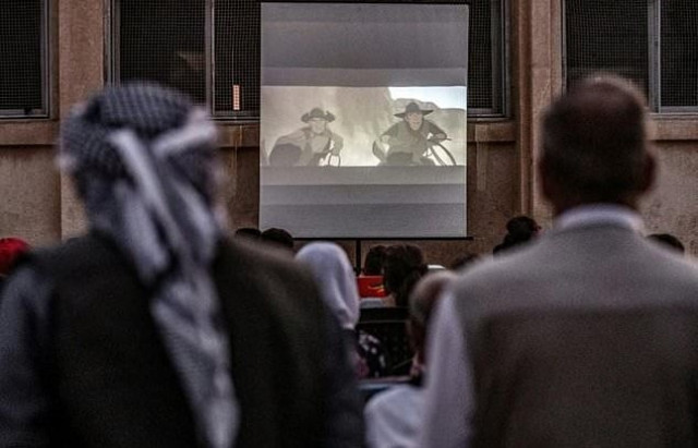 not having been to the cinema in decades even some of the older men in the village come to see the cartoon being screened photo afp not having been to the cinema in decades even some of the older men in the village come to see the cartoon being screened photo afp
