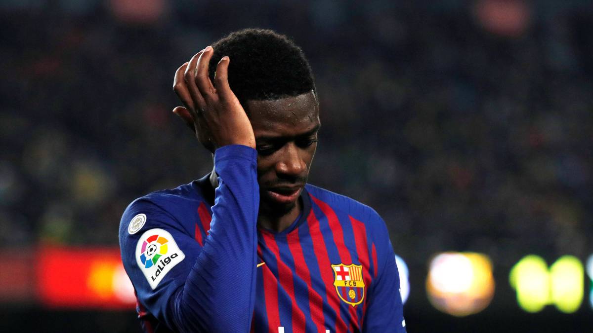 barca s dembele out for five weeks with hamstring strain