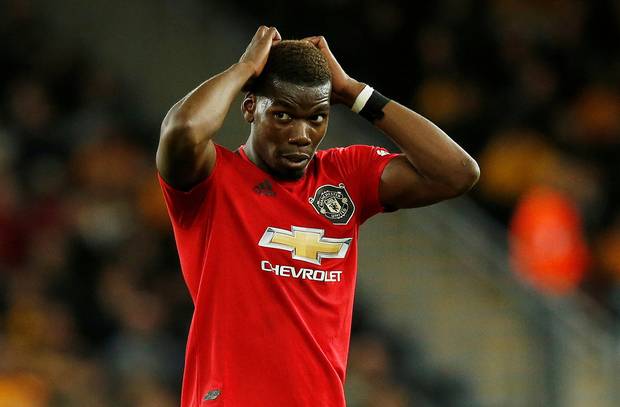 pogba was targeted after his penalty was saved in united 039 s 1 1 draw at wolves on monday just days after chelsea striker tammy abraham suffered similar abuse photo afp