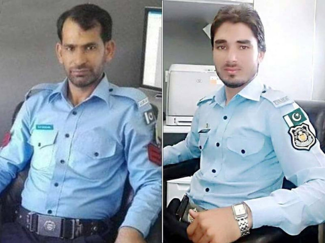 khurram shehzad and saqlain saghir haider martyred in an attack in islamabad on wednesday photos express khurram shehzad and saqlain saghir haider martyred in an attack in islamabad on wednesday photos express
