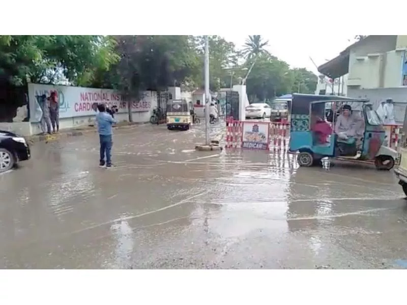 the main entrance of the nicvd has been flooded with sewerage water causing problems for patients photo express the main entrance of the nicvd has been flooded with sewerage water causing problems for patients photo express