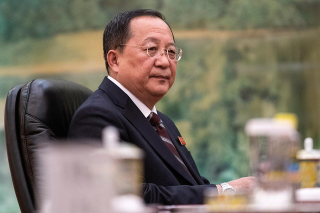 north korean foreign minister ri yong ho attends a meeting with china 039 s president xi jinping at the great hall of the people in beijing china december 7 2018 photo reuters