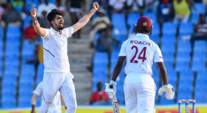 sharma grabs five wickets as india take control of first test sharma grabs five wickets as india take control of first test