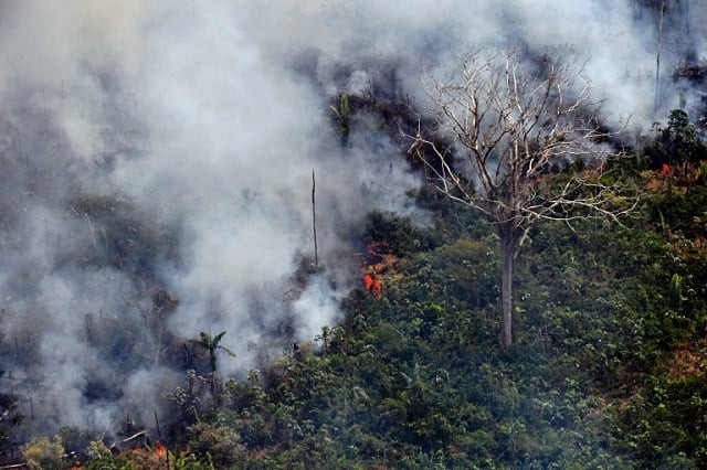 this fire one of hundreds burning in the amazon region was photographed about 65 kilometers 40 miles from porto velho in northern brazil 039 s rondonia state on august 23 2019 photo afp this fire one of hundreds burning in the amazon region was photographed about 65 kilometers 40 miles from porto velho in northern brazil 039 s rondonia state on august 23 2019 photo afp