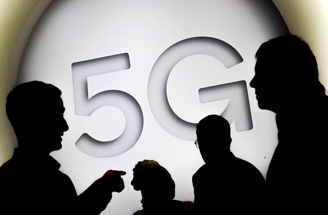 a 5g sign is seen at the mobile world congress in barcelona spain february 28 2018 photo reuters