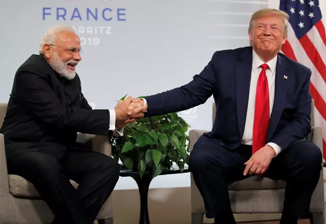us president donald trump meets indian prime minister narendra modi for bilateral talks during the g7 summit in biarritz france photo reuters us president donald trump meets indian prime minister narendra modi for bilateral talks during the g7 summit in biarritz france photo reuters
