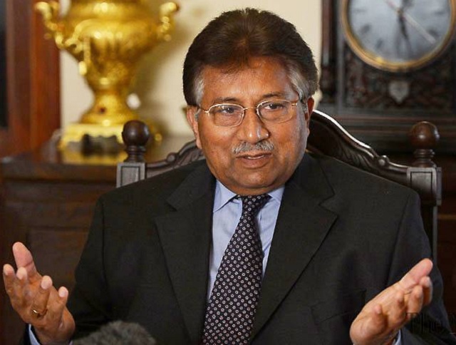 musharraf is also declared absconder in the high treason case and the murder case of lal masjid cleric abdul rashid ghazi photo file