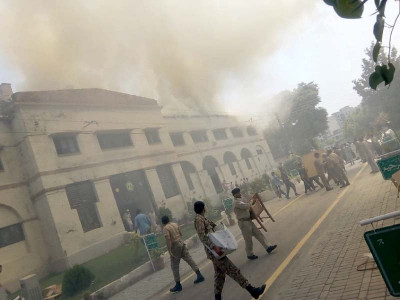 fire erupts in medical college warehouse fire erupts in medical college warehouse