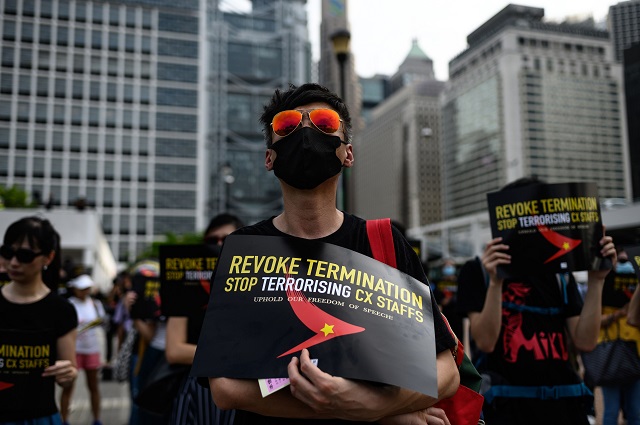 pro democracy protesters taking part in a rally in hong kong photo afp