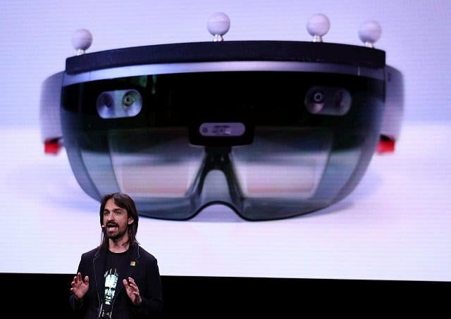 microsoft 039 s alex kipman the man responsible for the hololens augmented reality device presents the hololens 2 ahead of the mobile world congress in barcelona spain february 24 2019 photo reuters