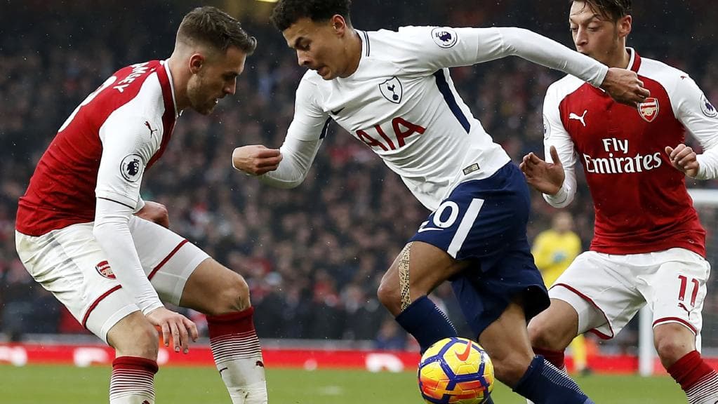 brazilian defender david luiz a close season signing from chelsea suffered a tough time at the hands of liverpool 039 s mohamed salah at anfield and will need to up his game against harry kane and son heung min photo afp