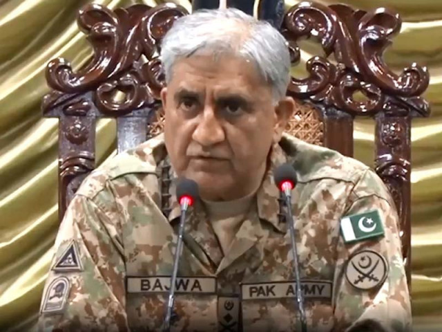 strike corps has critical and decisive role in war says gen qamar javed bajwa screen grab strike corps has critical and decisive role in war says gen qamar javed bajwa screen grab