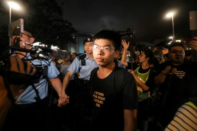 joshua wong   photo afp