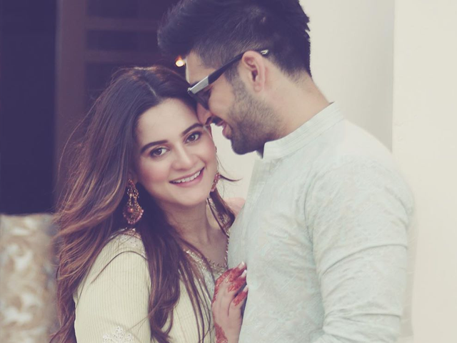 Aiman Khan and Muneeb Butt